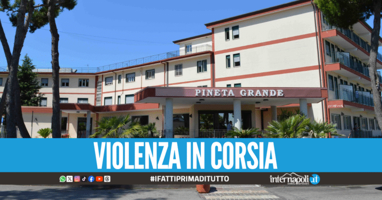 Aggressione al pronto soccorso del Pineta Grande, medico preso a schiaffi in testa