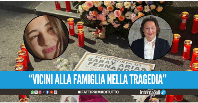 Il cordoglio del Comune di Napoli alla famiglia di Saray: 