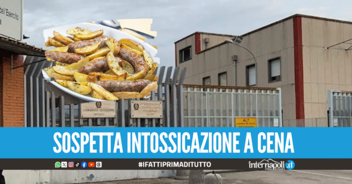 Accusano malore dopo la cena con salsicce e patate, paura per le soldatesse in caserma a Capua