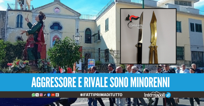 Lite rischia di finire in tragedia durante la festa patronale nel Napoletano, denunciato baby-aggressore