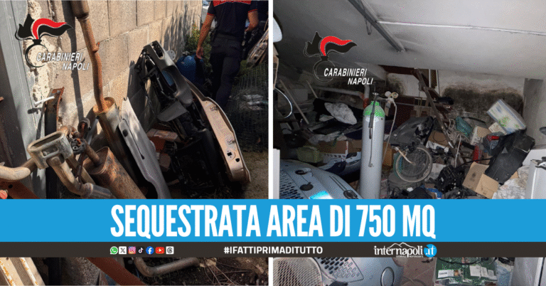 Officina abusiva a Giugliano, denunciato 60enne: sanzioni per 9500 euro