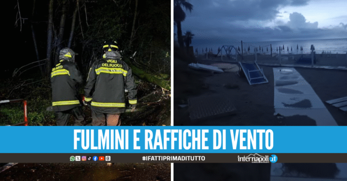 Tromba d'aria si abbatte sul Cilento, danni a lidi e abitazioni