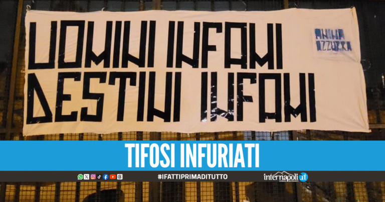 “Uomini infami, destini infami” a Napoli spunta lo striscione contro Spalletti "Uomini infami, destini infami" a Napoli spunta lo striscione contro Spalletti