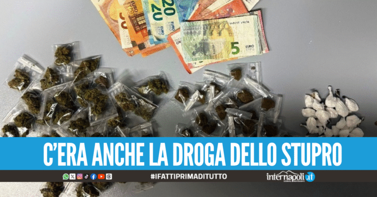 Droga a fiumi tra Napoli e Melito, cinque arresti della polizia