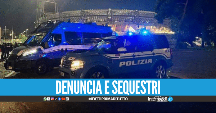 Controlli dopo le corse clandestine fuori al Maradona, identificate 500 persone: un arresto