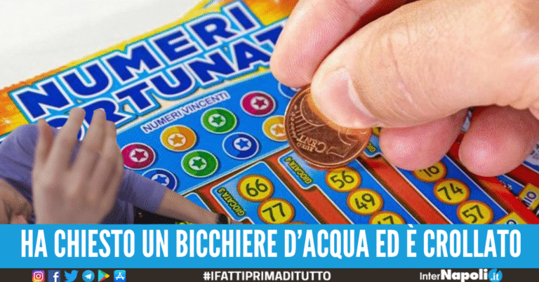 Giovane campano va in Friuli e vince 500mila euro al Gratta e vinci e poi sviene