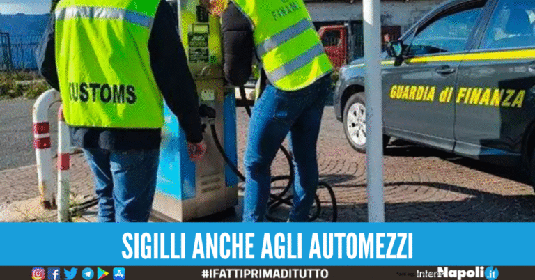 Frode alle accise nel Napolano, sequestrati 56000 litri di gasolio: nei guai 2 persone