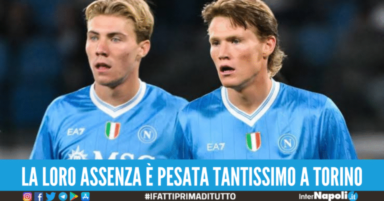 Domani Psv-Napoli, le ultime sulle condizioni di Hojlund e McTominay