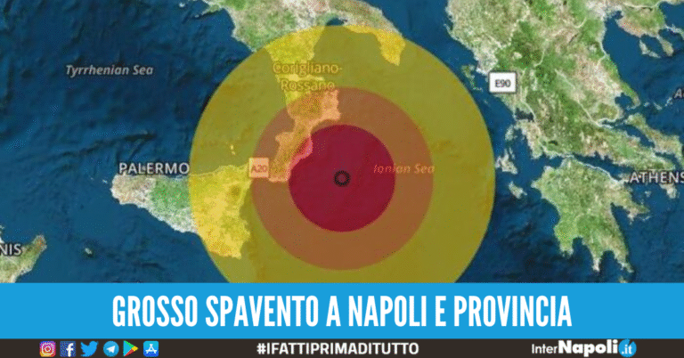 Forte scossa di terremoto: epicentro ad Avellino, ma la terra ha tremato anche nell’intera Campania