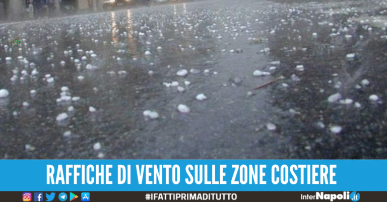 Allerta meteo fino alle 14 a Napoli e in Provincia: forte rischio di grandinate Allerta meteo fino alle 14 a Napoli e in Provincia: forte rischio di grandinate