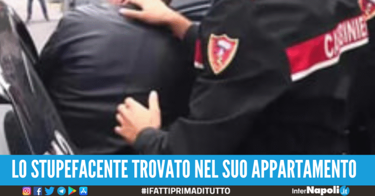 Giugliano, blitz antidroga: arrestato 38enne con hashish e cocaina
