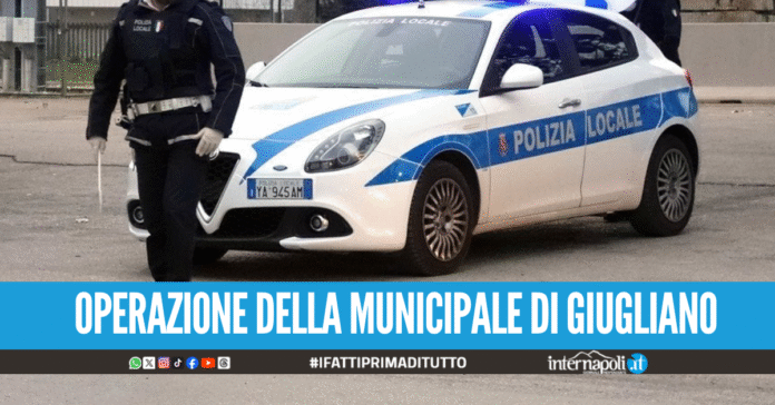 Auto rubata e cannibalizzata a Giugliano, la Municipale evita il peggio