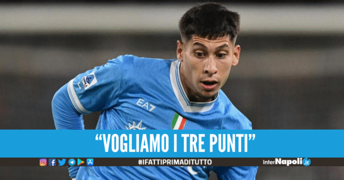 Mathias Olivera carica nel pre partita: 