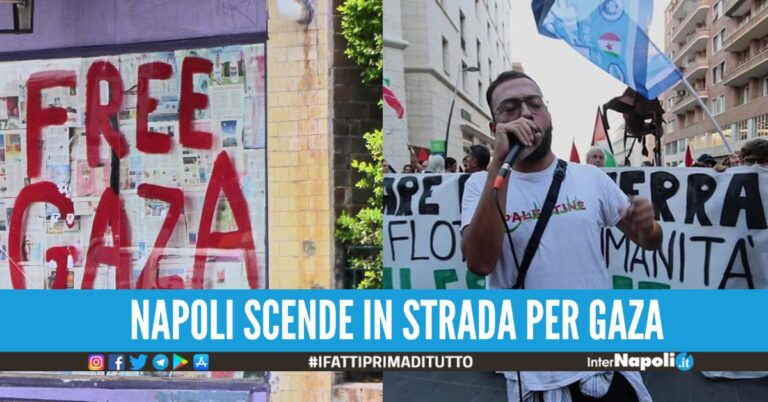 Napoli in piazza per Gaza: scioperi, blocchi e solidarietà alla Global Sumud Flotilla