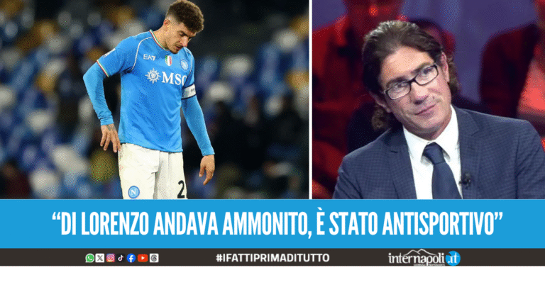Di Lorenzo accusato di simulazione, l’ira del Napoli: “Il nostro capitano è leale”