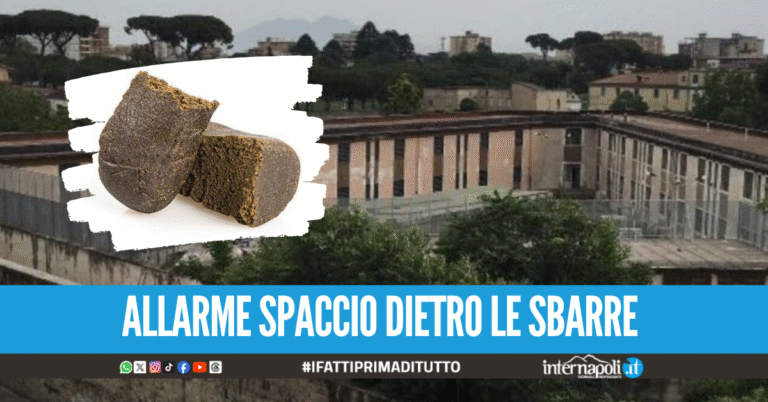 Hashish sul tetto del carcere di Aversa, la scoperta durante la perquisizione