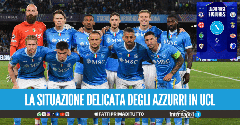 Napoli, piange la classifica Champions: gli azzurri non possono più sbagliare