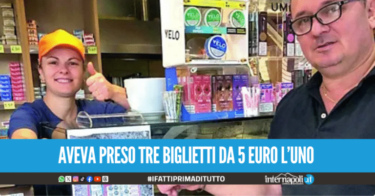 Compra tre Gratta e Vinci, scopre di aver vinto 500mila euro e sviene nel locale