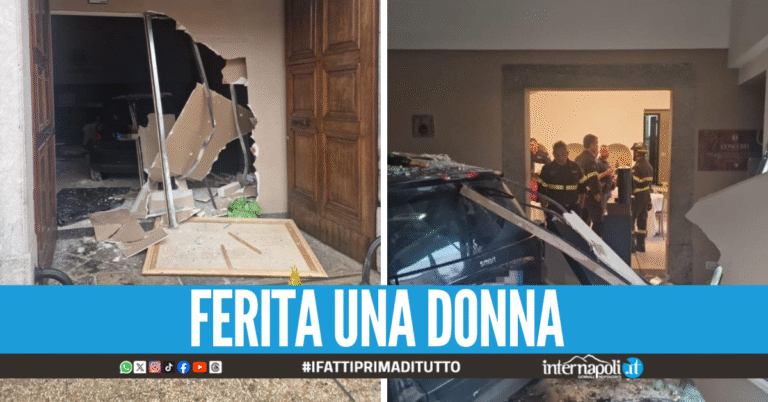 Sfonda l'ingresso ed entra con la Smart, dramma sfiorato nel ristorante a Salerno