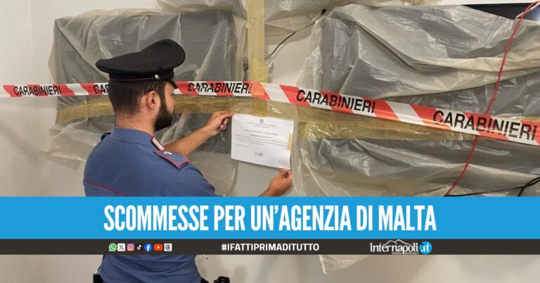 Giocate illegali nel centro scommesse, sequestro nel Napoletano