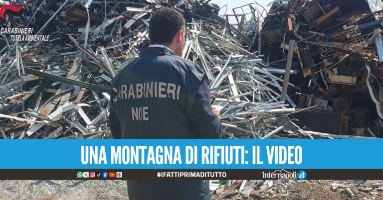 Sequestrate 370 tonnellate di rifiuti a Caivano, arrestato il titolare dell'azienda