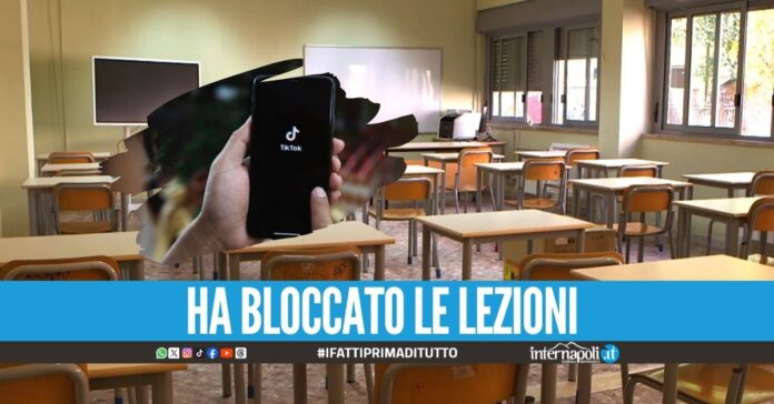 Entra al liceo per girare un video, tiktoker denunciato nel Beneventano