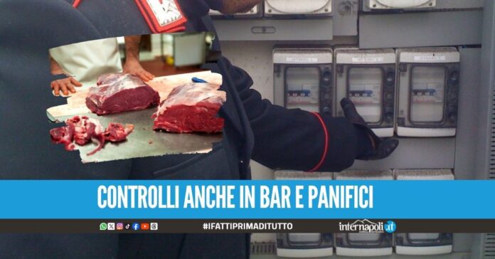 Furto di energia elettrica scoperto nella macelleria a Napoli
