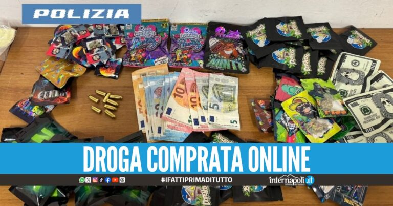 Gomme alla marijuana nascoste in casa, arrestato 19enne a Napoli