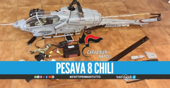 Elicottero telecomandato precipita a Ischia, denunciato il pilota