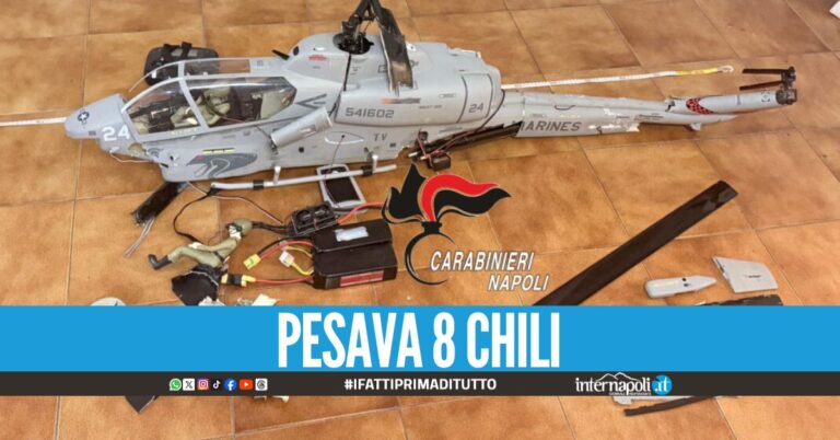 Elicottero telecomandato precipita a Ischia, denunciato il pilota