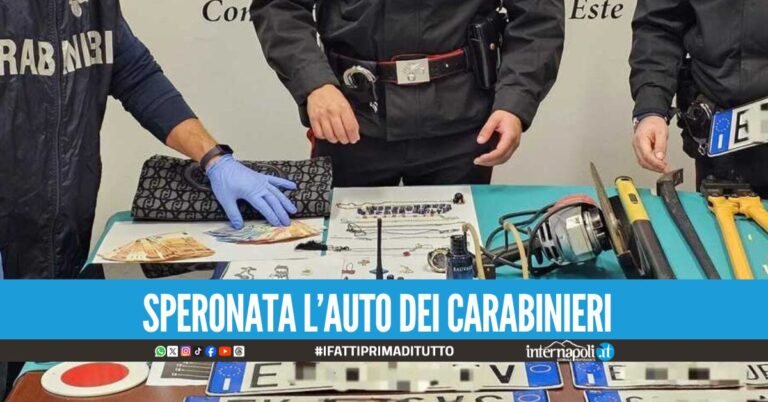 Avevano gioielli rubati in auto, 3 fuggitivi di Napoli bloccati dopo la fuga