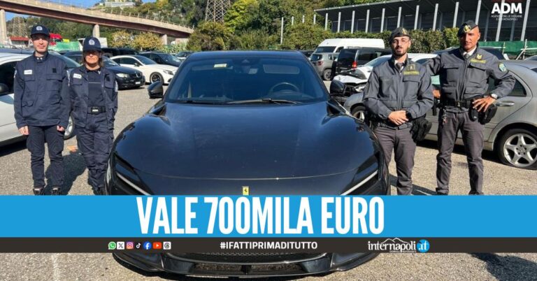 Viaggia a bordo della Purosangue, sequestrata la Ferrari di contrabbando