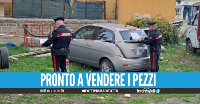 Smontava un’auto rubata a Giugliano, preso un 23enne Smontava un'auto rubata a Giugliano, preso un 23enne