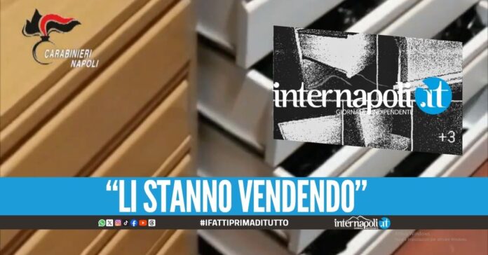 Cassettiera per la droga in vendita sul gruppo Facebook di Giugliano.