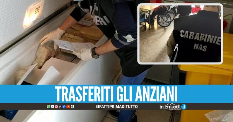 Cucina da incubo nella casa di riposo, scatta la chiusura a Maddaloni