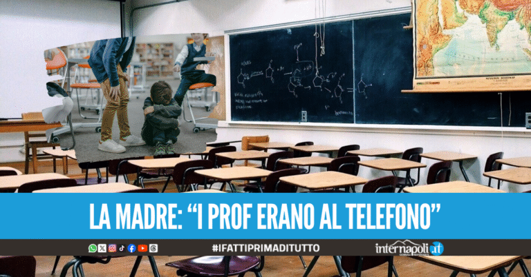 Aggressione choc in classe a Napoli, ragazzino preso a pugni e calci ai testicoli