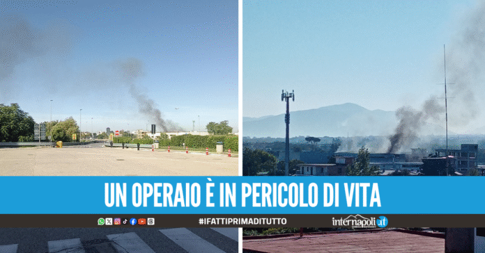 Esplosione in un'officina a Pomigliano D'Arco, feriti tre operai: due sono gravi