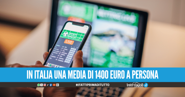 Gioco d’azzardo online, a Napoli si spende tre volte più della media: 4.800 euro a persona