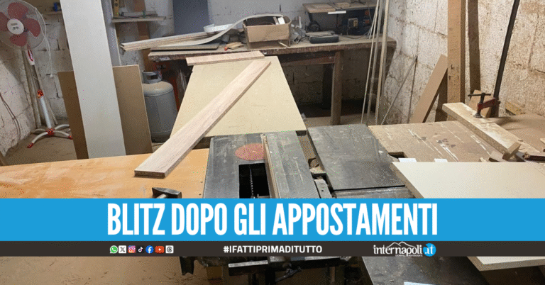 Lotta alle attività "fantasma" ad Afragola, nei guai titolare di una falegnameria
