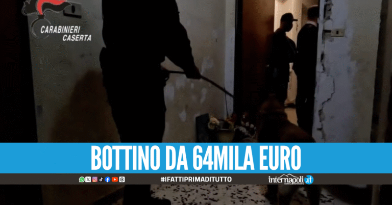Marito e moglie sequestrati e rapinati in casa, due arresti tra Parete e Caserta
