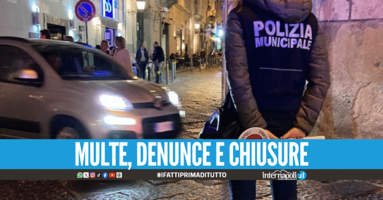 Musica abusiva, alcol ai minori e strutture irregolari: blitz nelle zone della movida a Napoli