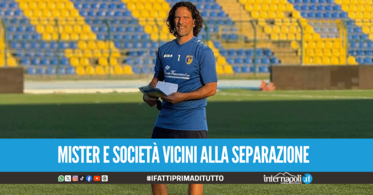 Nuovo ribaltone in arrivo in casa Giugliano, mister Cudini verso l'addio