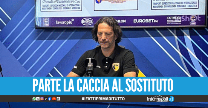 Il Giugliano esonera Cudini, comunicata la decisione della società al tecnico