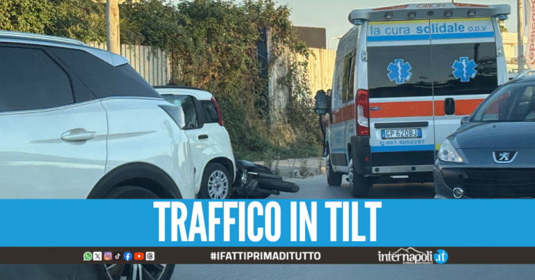 Incidente tra Sant'Antimo e Aversa, scontro auto-scooter sull'Appia