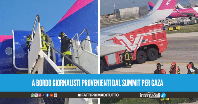 Fumo sull'aereo da Sharm el-Sheikh diretto a Roma, atterraggio di sicurezza a Napoli per il volo