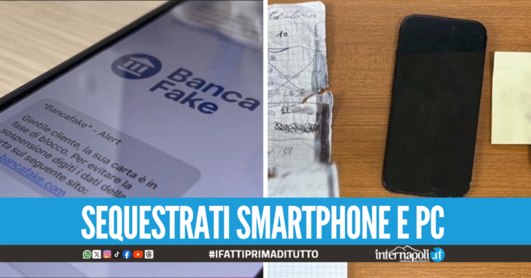 Scoperta truffa della finta banca a Napoli, dati rubati e conti correnti svuotati