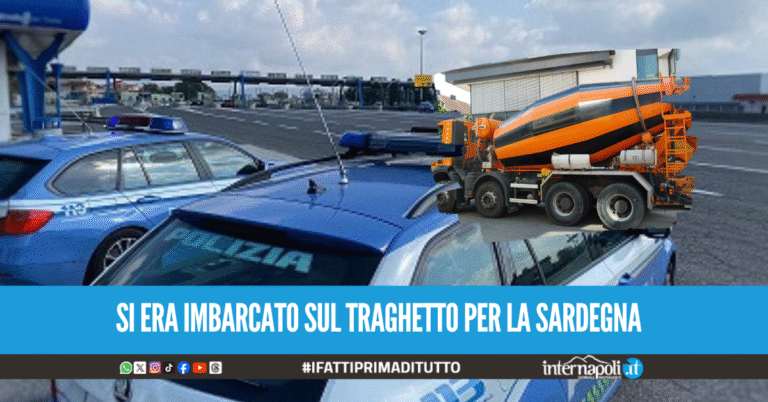 Travolge auto con la betoniera in Tangenziale a Napoli e scappa, conducente rintracciato e denunciato