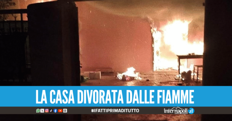 Litiga con la moglie e dà fuoco alla casa, arrestato 37enne a Carinola