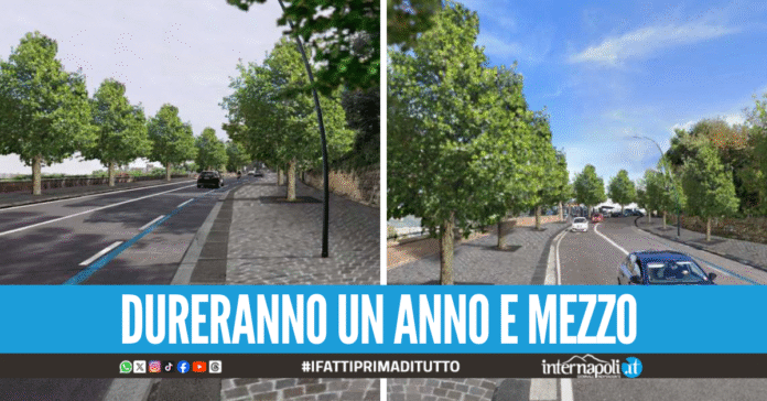 Al via i lavori di rifacimento di via Manzoni a Posillipo, come cambierà la viabilità nel quartiere