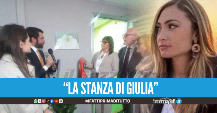 Viene inaugurata la Stanza di Giulia. La nuova sala maternità dedicata a Giulia Tramontano, al tribunale di Napoli